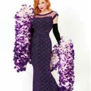 NWT Tatyana Tempest Storm Evening Gown M